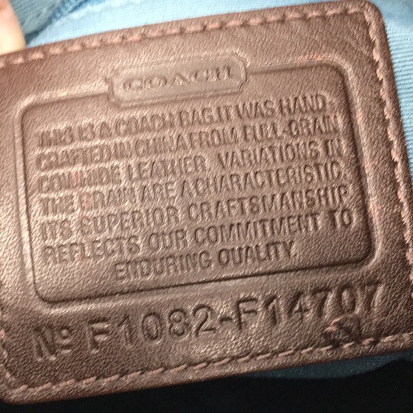 Coach Hobo Zoe F14707 Brown Leather Shoulder Bag with silver tone hardware - Picture 14 of 17